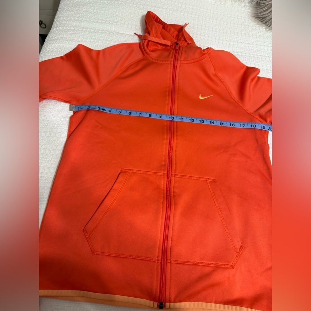 Nike Bright Orange Full-Zip Hoodie - Picture 9 of 11